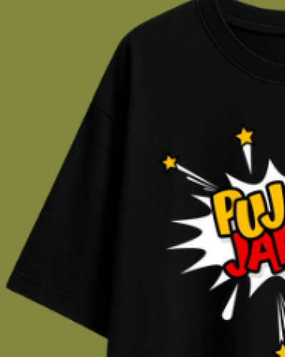 Pujor Jama- Classic Bangla Accessories Oversized Graphic T-shirt