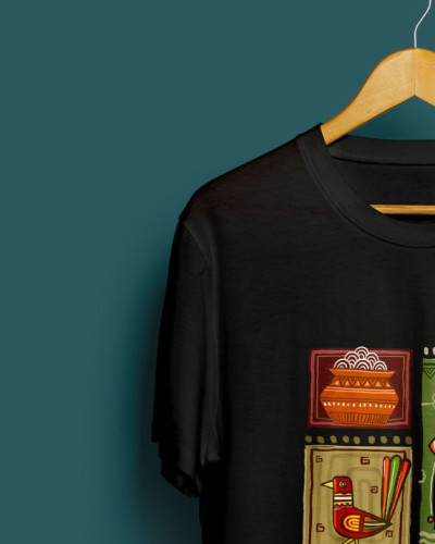 Banglar Shilpo- Classic Bangla artistry Graphic T-shirt