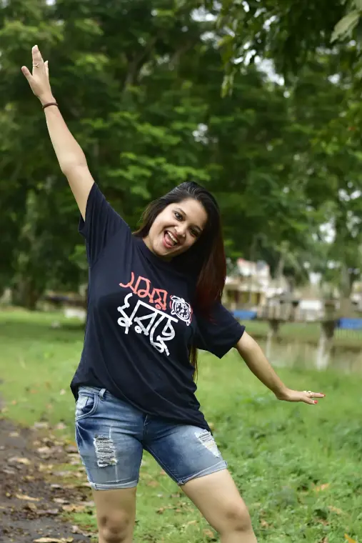 A weRbangali customer wearing a Bengali graphic tee — Fanbook photo 13