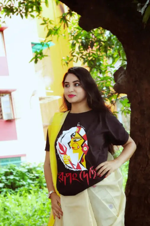 A weRbangali customer wearing a Bengali graphic tee — Fanbook photo 25