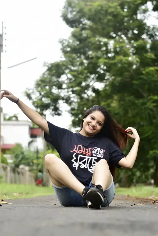 A weRbangali customer wearing a Bengali graphic tee — Fanbook photo 27