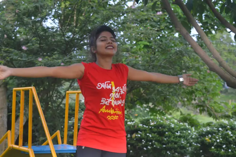 A weRbangali customer wearing a Bengali graphic tee — Fanbook photo 29