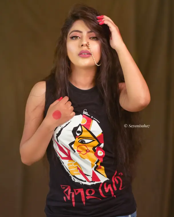 A weRbangali customer wearing a Bengali graphic tee — Fanbook photo 32